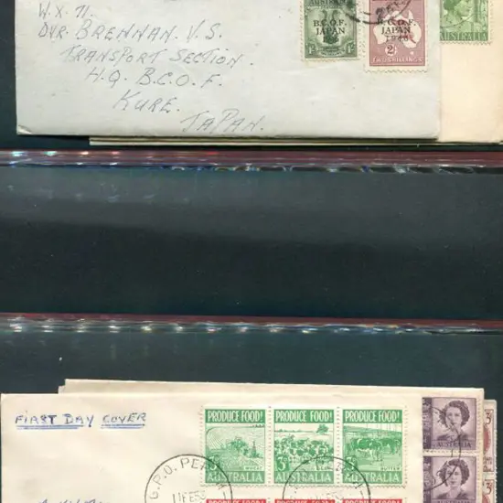 First Day Covers 1947-1955 plain hand addressed ...