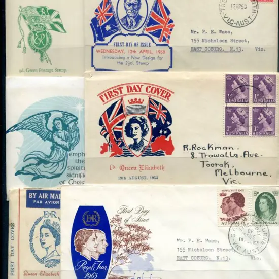 First Day Covers 1950-1963 pre-decimal selection ...