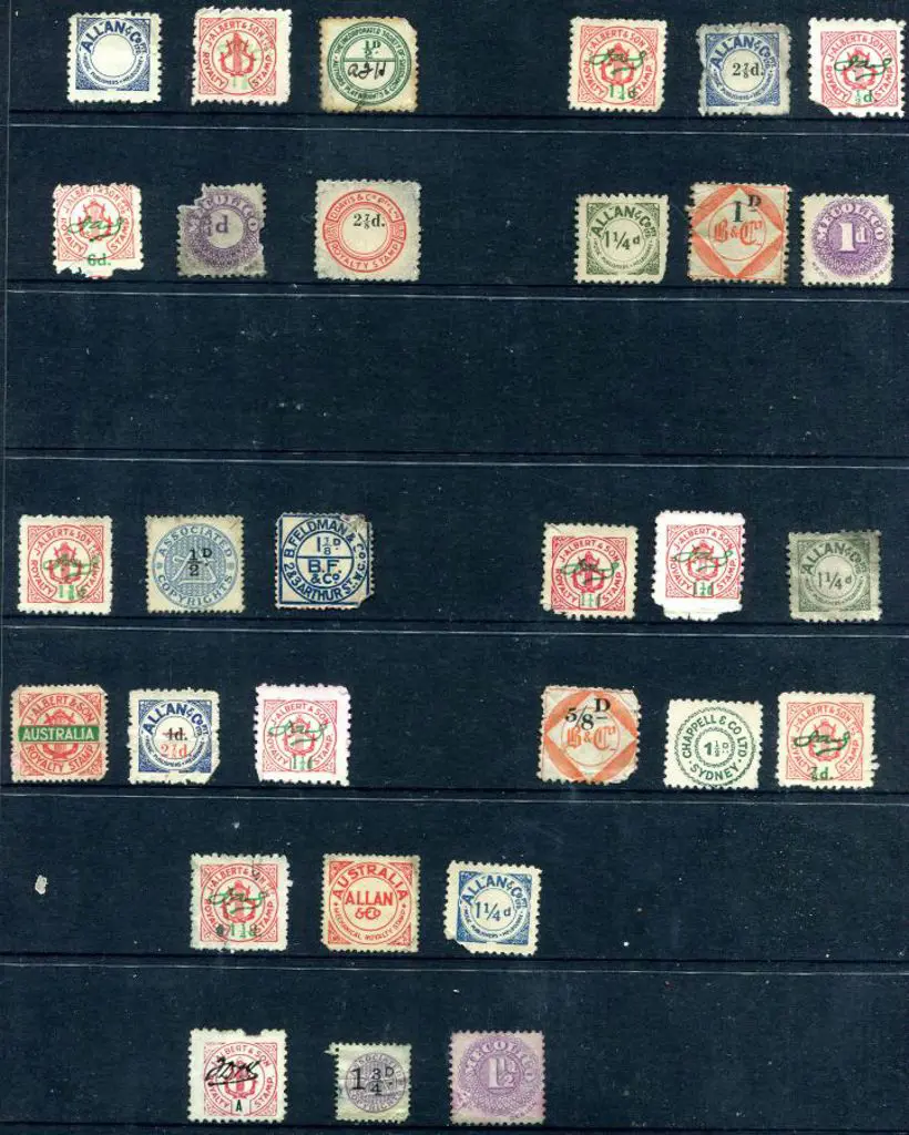 Fiscals Old "Royalty" labels from Chappell & Co, ... Image 1++