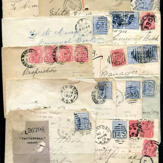 NSW 1904-1907 range of covers all addressed to ...