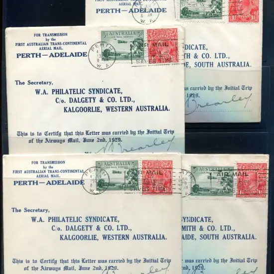 1929 (4th June) Perth to Kalgoorlie intermediate ...