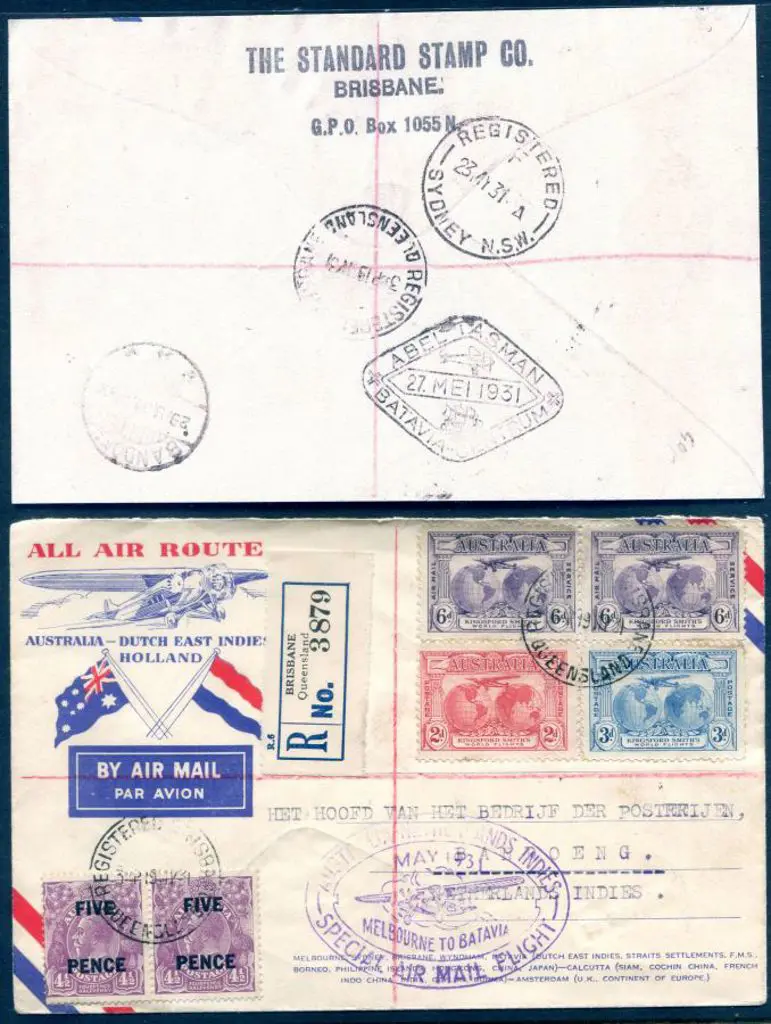 1931 (22nd May) Australia to Java leg on the KLM ... Image 1++