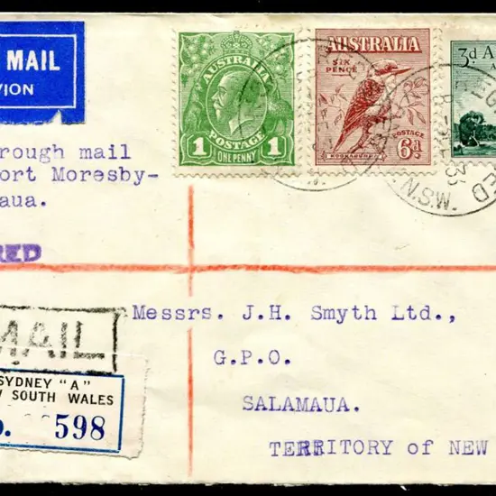 1933 (4th-10th Feb) Australia to Papua to New ...
