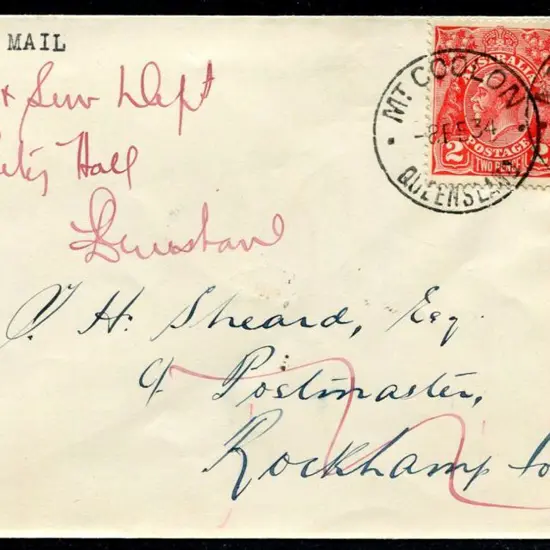 1934 (8th Feb) Mt Coolon, Queensland to ...