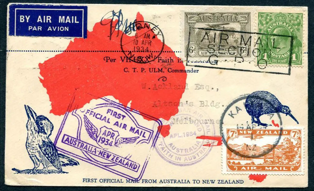 1934 (10th-14th April) Aust NZ & return illust ... Image 1++