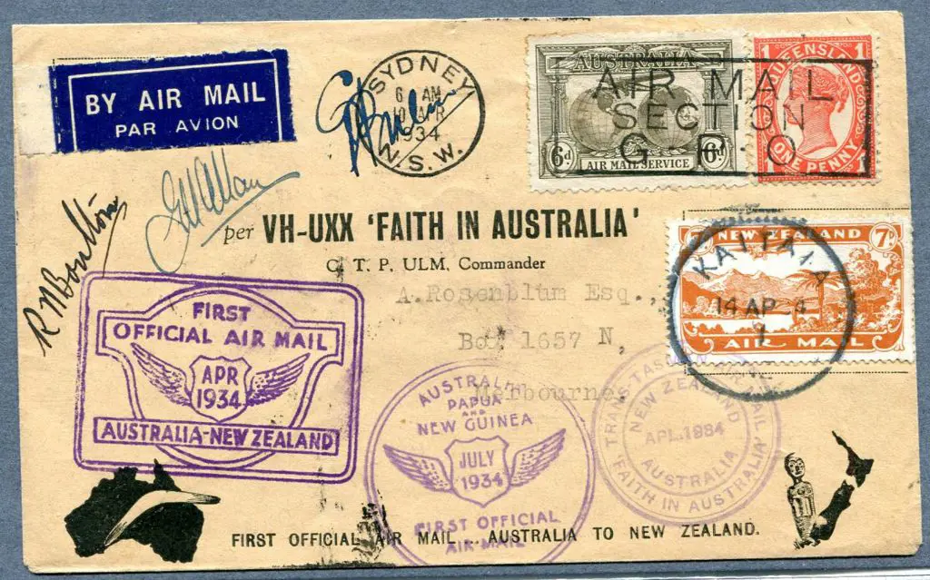 1934 (10th-14th April) Aust NZ & return illust ... Image 1++