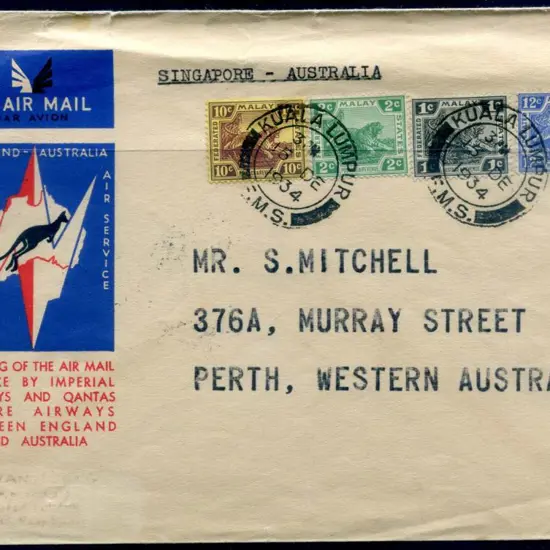 1934 (15th Dec) Imperial Airways & Qantas ...