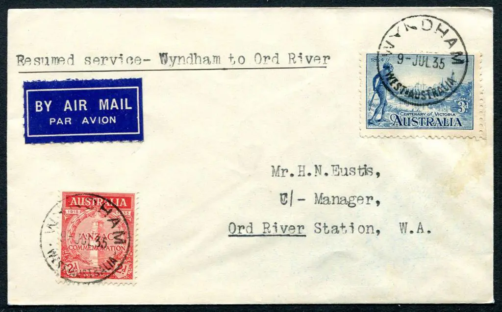 1935 (9th July) Wyndham to Ord River by MMA Co ... Image 1++