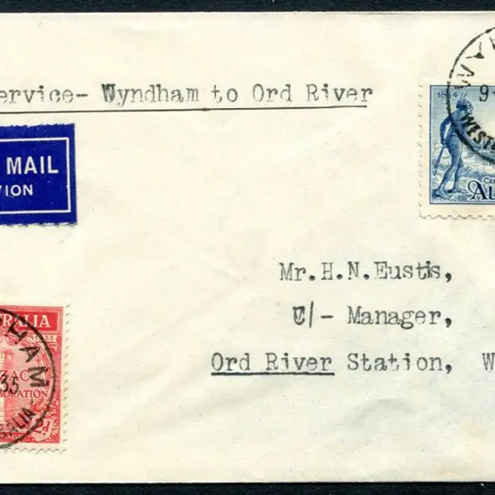 1935 (9th July) Wyndham to Ord River by MMA Co ...