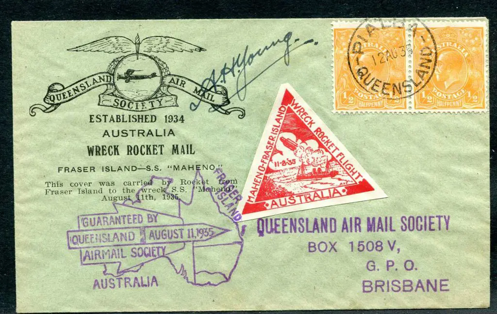 1935 (12th Aug) Fraser Island to SS Maheno illust ... Image 1++