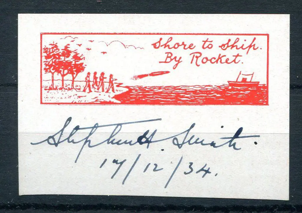 India 1934 Rocket Mail Calcutta to Saugor Island ... Image 1++