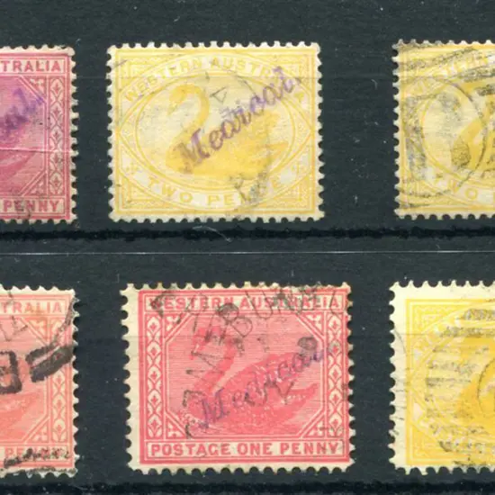 Medical Overprints Selection of 6 fine used ...