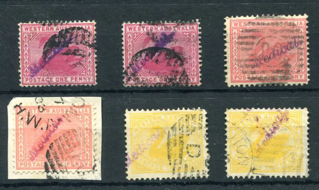 Medical Overprints Group of 6 on swans comprising ... Image 1++