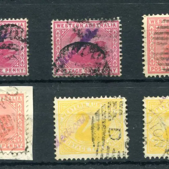 Medical Overprints Group of 6 on swans comprising ...