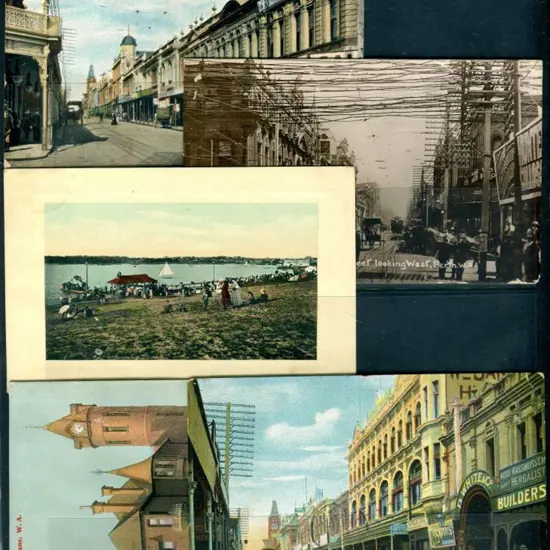 Postcards Selection of b&w & colour cards from a ...