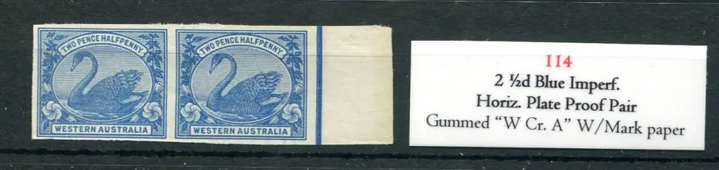 1885/1907 2½d deep blue horizontal plate proof ... Image 1++