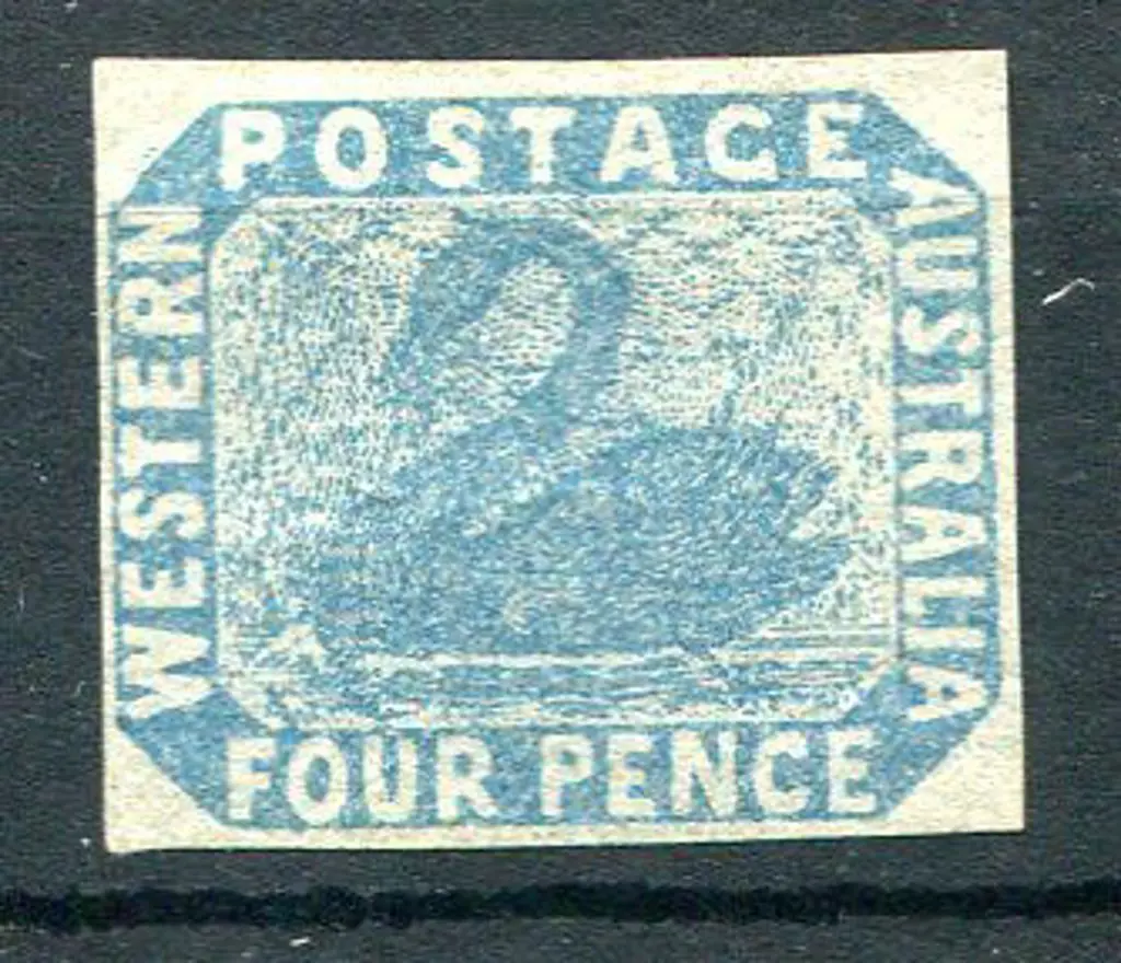 1854 4d pale blue with 4 clear even margins. MNG, ... Image 1++