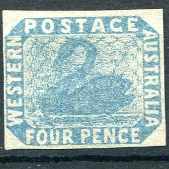 1854 4d pale blue with 4 clear even margins. MNG, ...