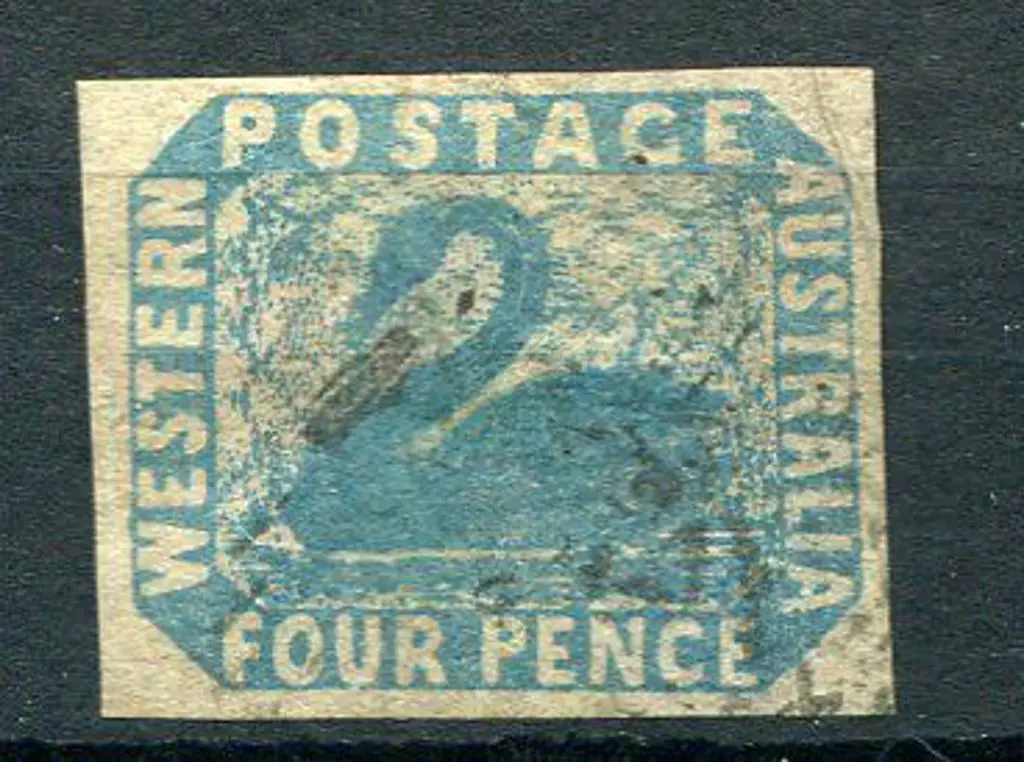 1854 4d blue with 4 clear even margins. F/U with ... Image 1++