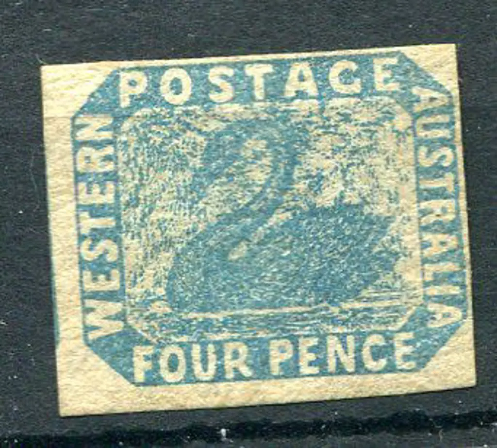 1854 4d blue with 2 broad & 2 close but clear ... Image 1++