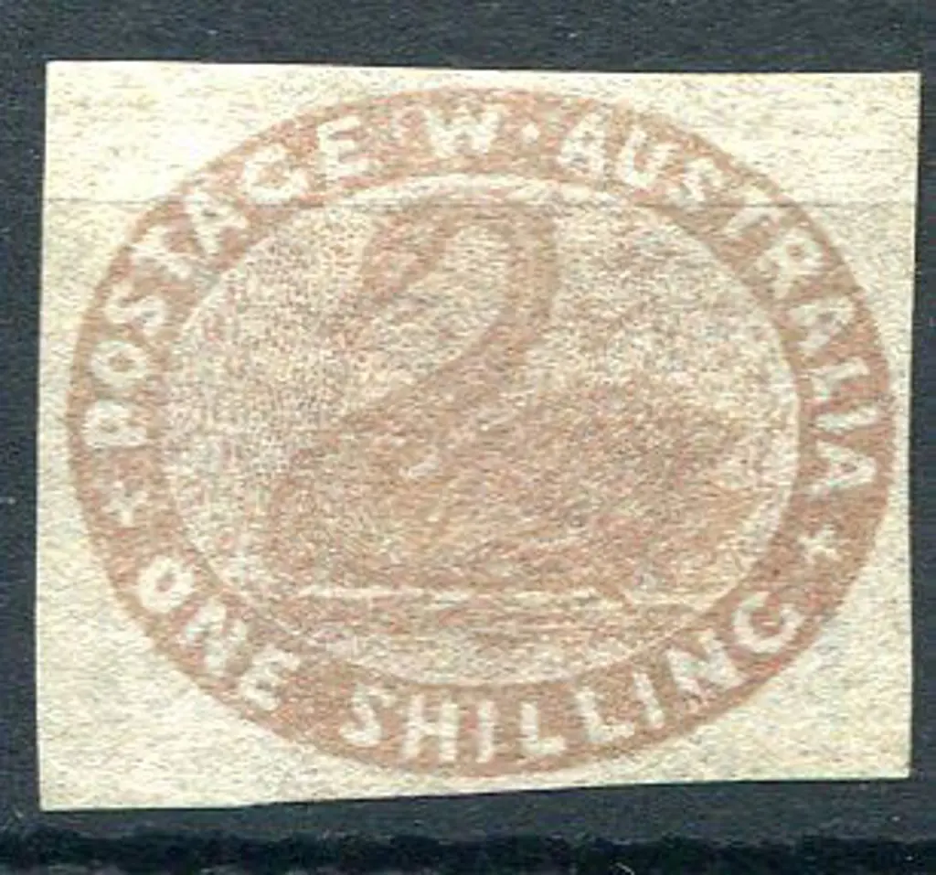 1855 1/- pale brown with 4 very good even margins. ... Image 1++
