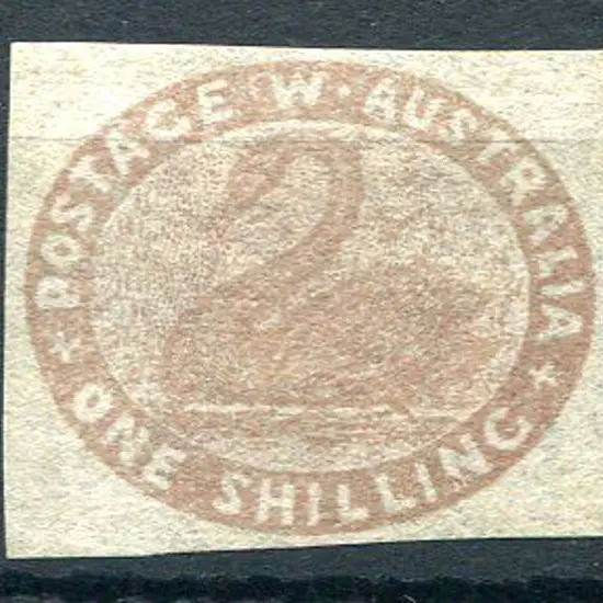 1855 1/- pale brown with 4 very good even margins. ...