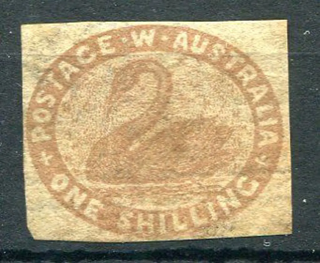 1855 1/- pale brown with close but clear margins. ... Image 1++