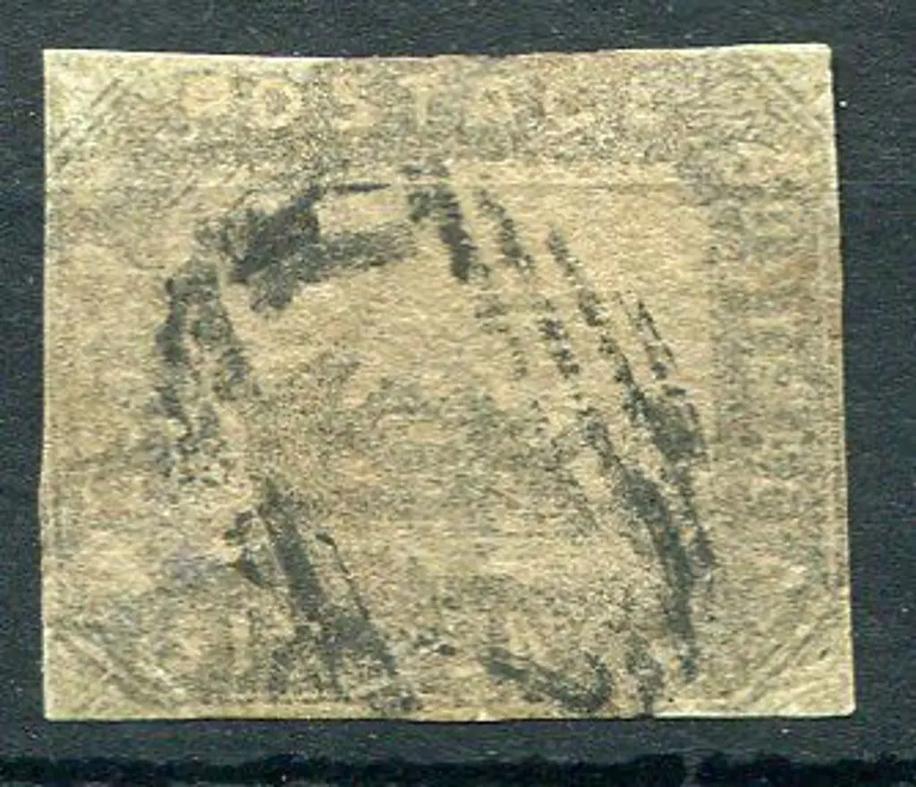 1859 6d grey-black Hillman. Fine used with void ... Image 1++