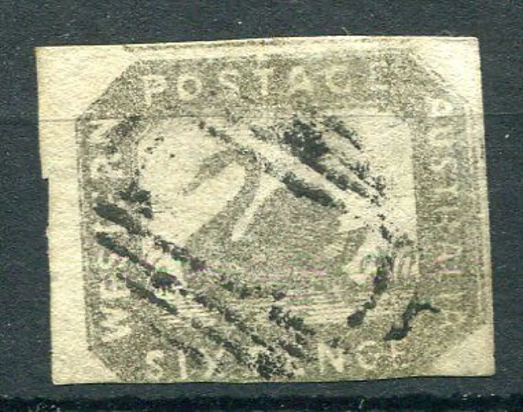 1859 6d grey-black with 3 good to large margins ... Image 1++