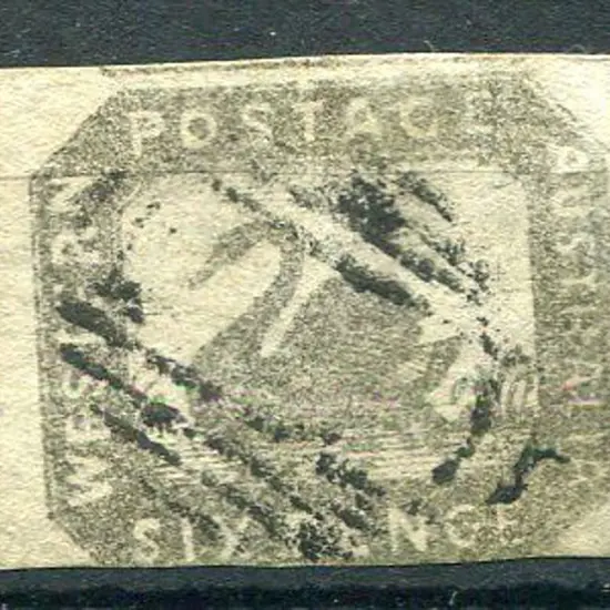 1859 6d grey-black with 3 good to large margins ...
