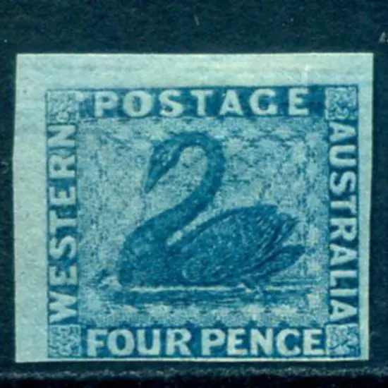 1860/64 4d deep blue imperf with sideways wmk. BPA ...
