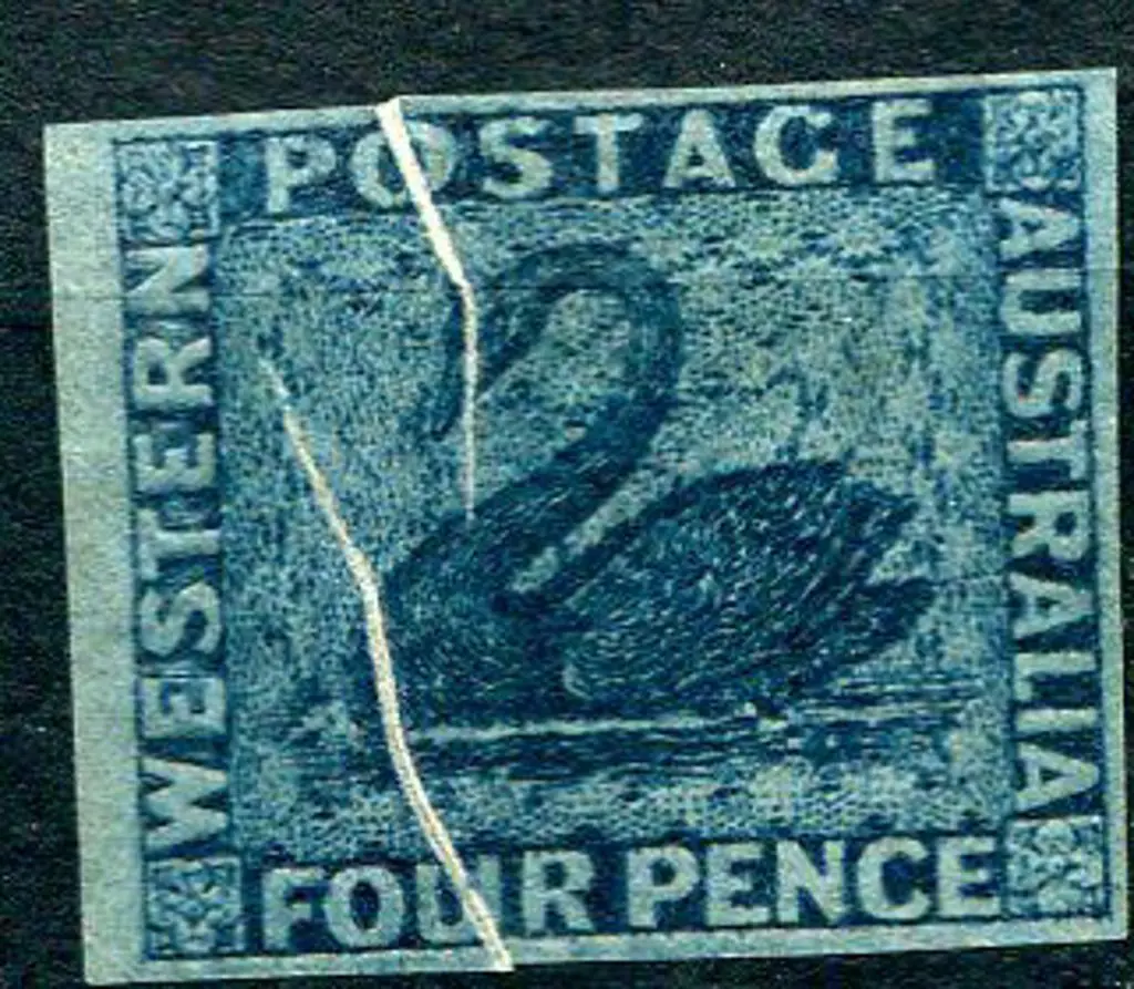 1864 4d blue with striking "lightening effect" ... Image 1++