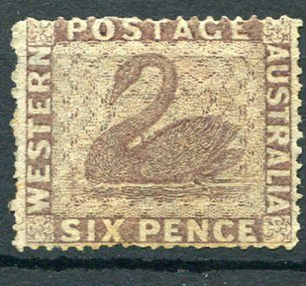 1861 6d purple-brown intermediate perf.14-16. MNG ... Image 1++