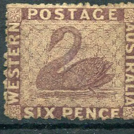 1861 6d purple-brown as above also MNG with rich ...