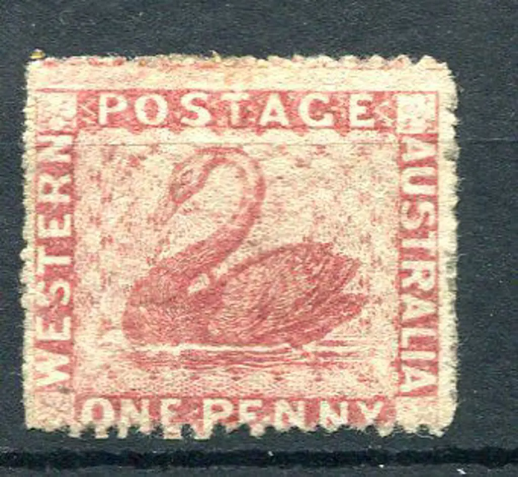 1961 4d rose-carmine, very rough Perf.14-16. MLH ... Image 1++