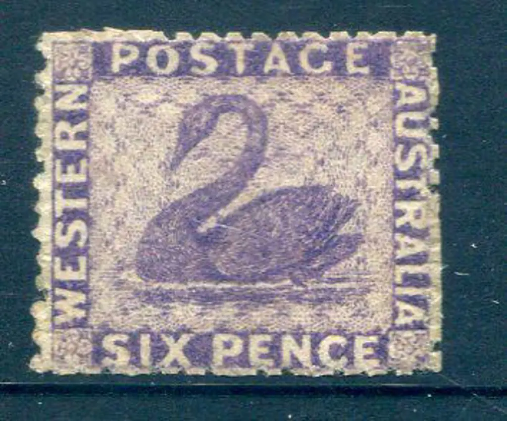 1863/64 6d violet no wmk, perf. 13. MNG with APES ... Image 1++