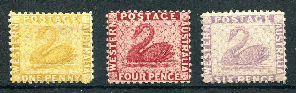 1883 1d yellow-ochre MLH (SG 82), 4d carmine MNG ... Image 1++