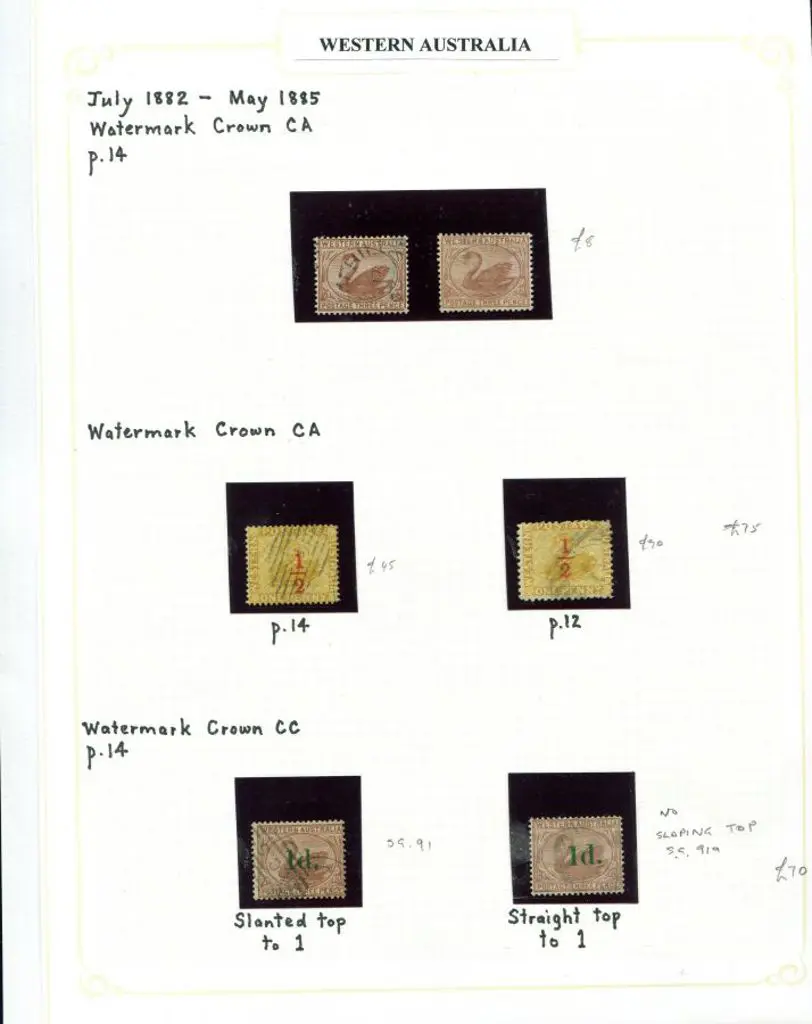 1882/85 3d brown in 2 shades, ½d surcharge in red ... Image 1++