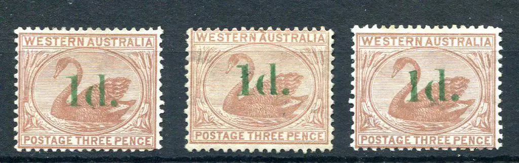 1885 "1d" surcharge in green on 3d brown, CR/CA ... Image 1++