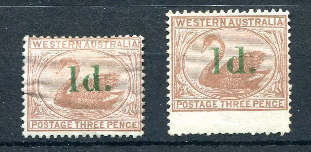 1885 "1d" surcharge in green on 3d pale brown, ... Image 1++
