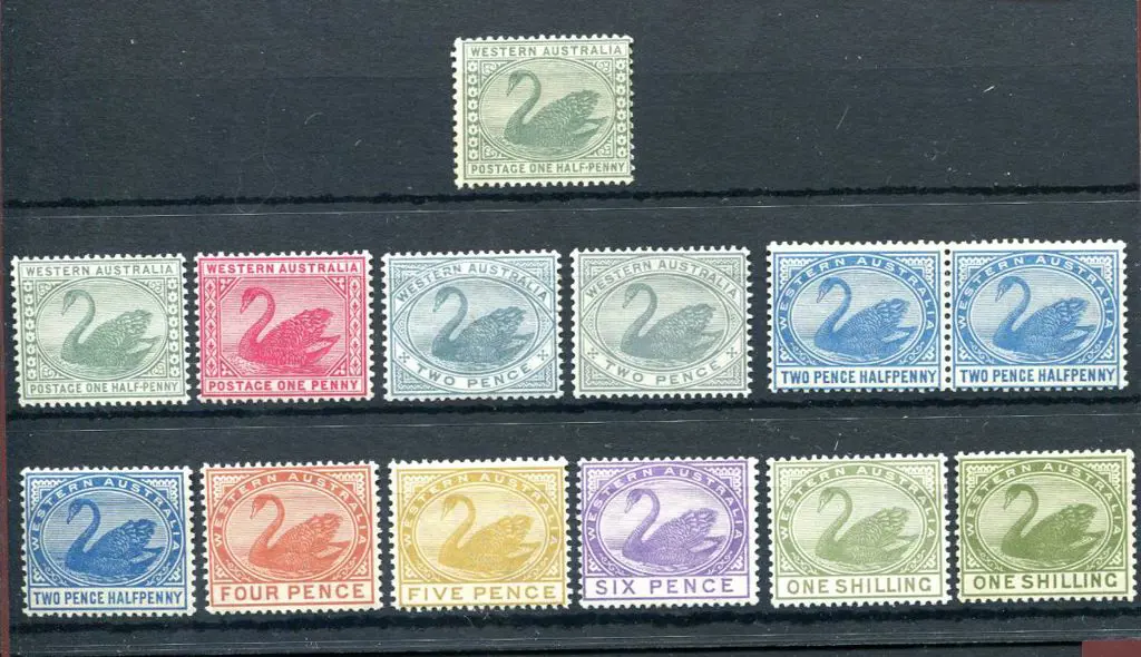 1885/93 ½d to 1/- set of 12 with 4 subshades. ... Image 1++