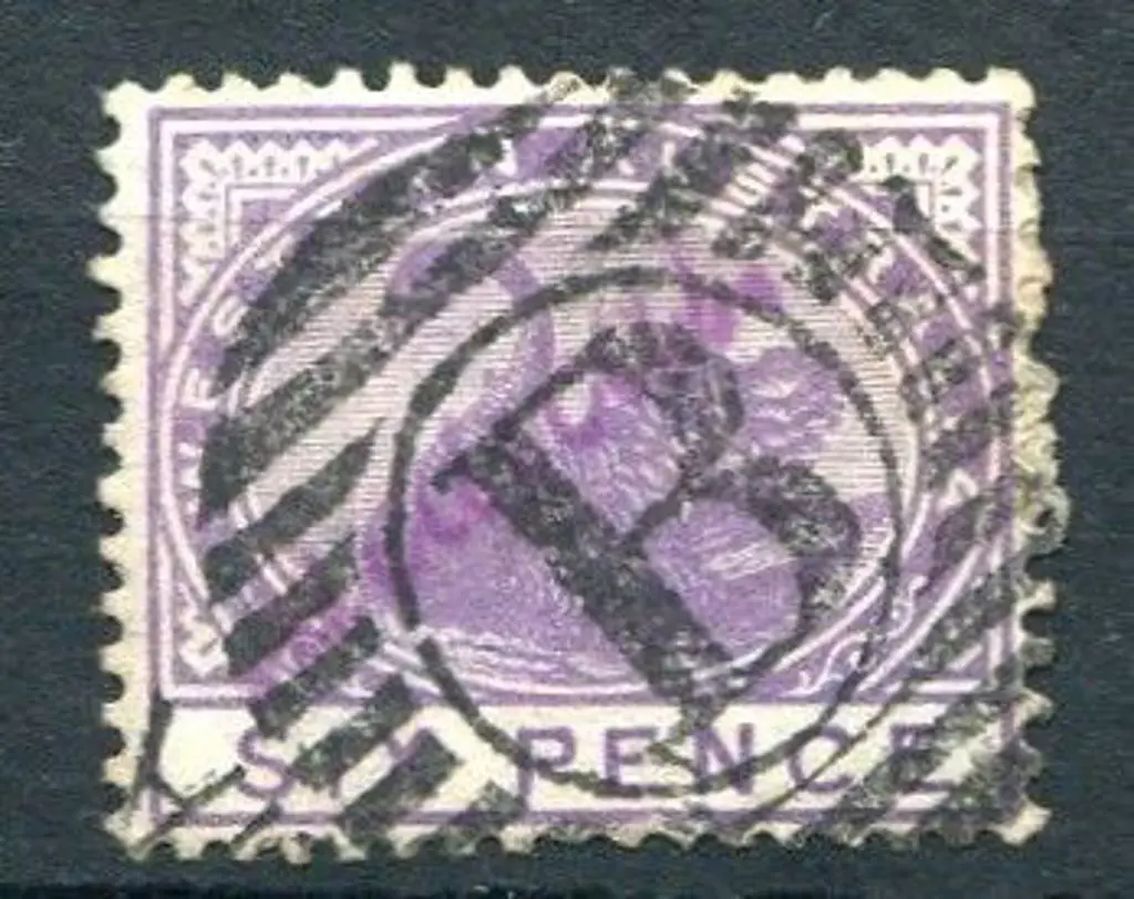 1893 6d bright violet, Cr/Ca wmk perf.14 with ... Image 1++
