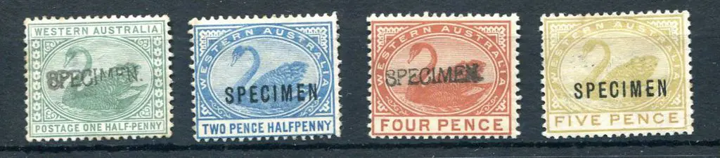 1889/92 UPU "SPECIMEN" group with type 1 ... Image 1++
