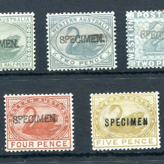 1889/92 UPU "SPECIMEN" issues as above but 7 ...