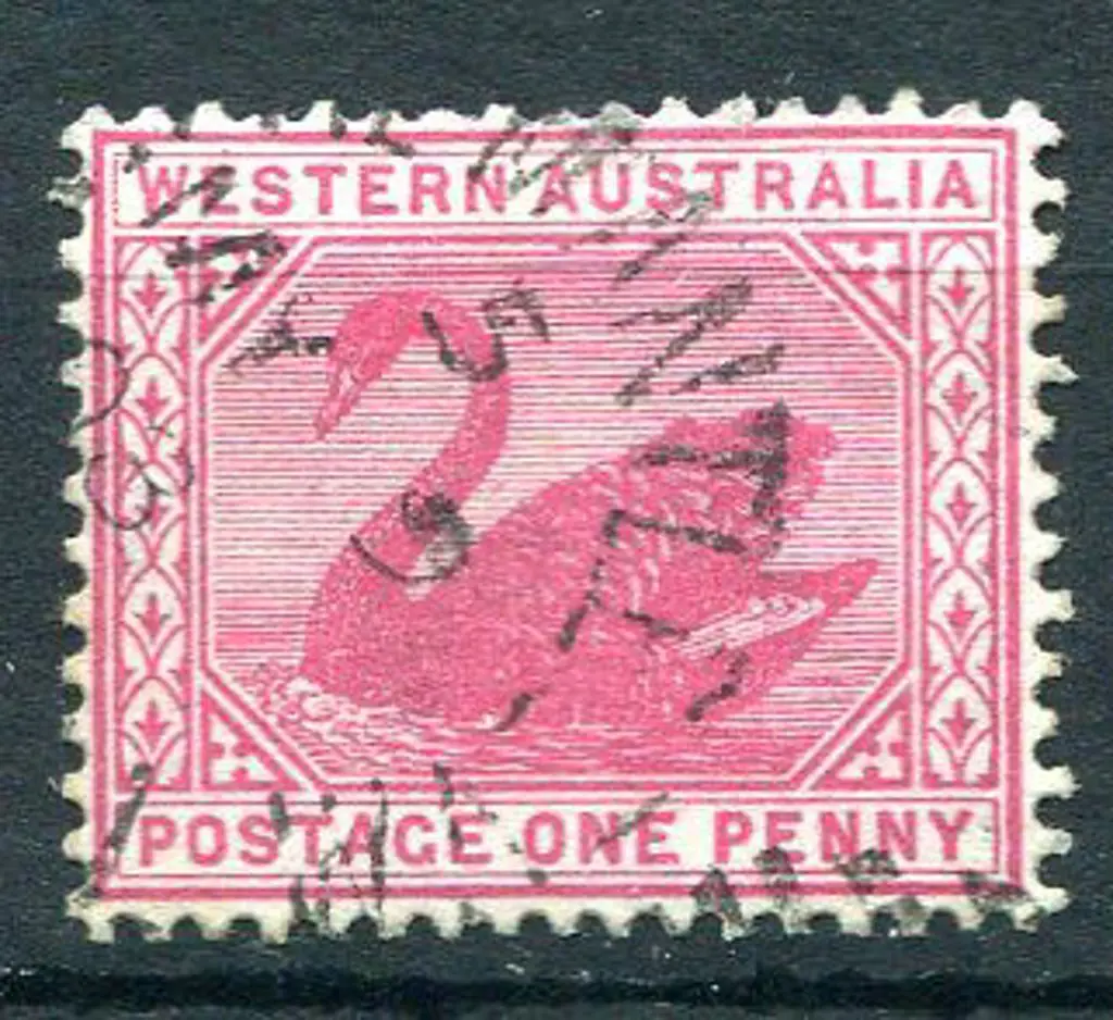 1898 1d carmine with inverted wmk. F/U by part ... Image 1++