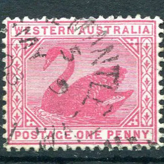 1898 1d carmine with inverted wmk. F/U by part ...