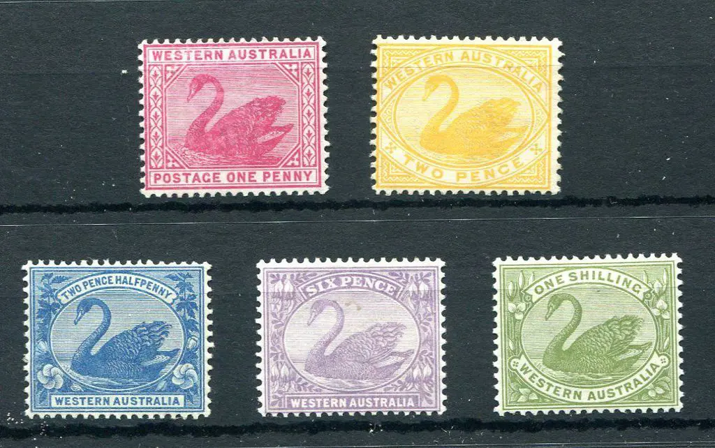 1898/1907 1d to 1/-,W CR A wmk, perf.14. Fine ... Image 1++