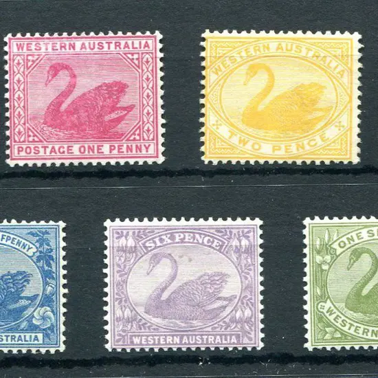1898/1907 1d to 1/-,W CR A wmk, perf.14. Fine ...