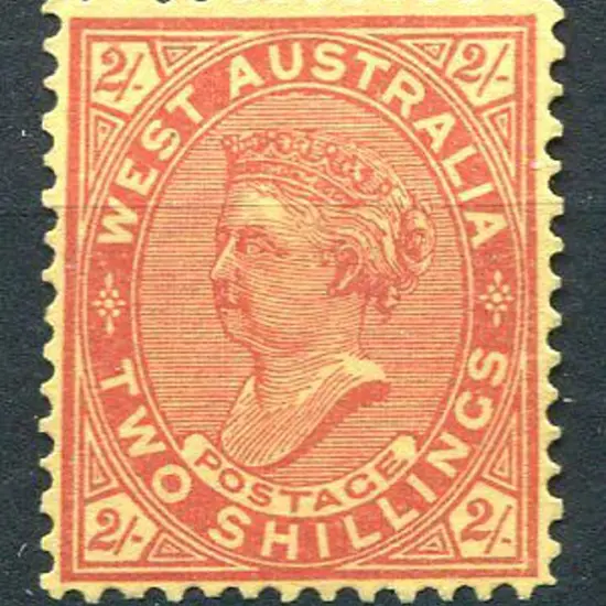 1902 2/- bright red yellow with wmk sideways. Fine ...
