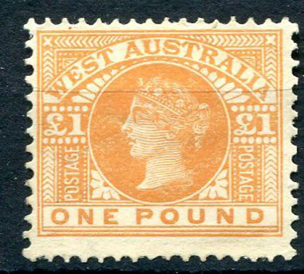 1909 £1 orange. MNG but excellent colour & good ... Image 1++